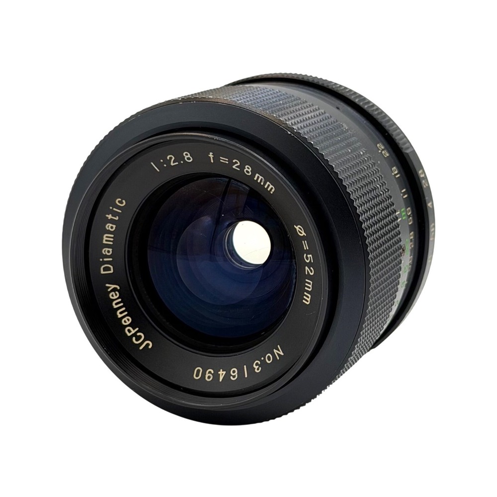 JCPenney Diamatic 28mm f2.8 M42 Wide Angle Prime Lens 52mm Filter No. 316490